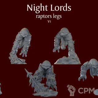 Описание картинки Night Lords raptors legs V1 от ForgeNight по цене 420руб | Свободный Рынок Миниатюр - СРМ