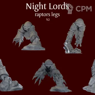 Описание картинки Night Lords raptors legs V2 от ForgeNight по цене 420руб | Свободный Рынок Миниатюр - СРМ