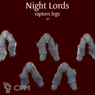 Описание картинки Night Lords raptors legs V3 от ForgeNight по цене 420руб | Свободный Рынок Миниатюр - СРМ
