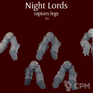 Описание картинки Night Lords raptors legs V3 от ForgeNight по цене 420руб | Свободный Рынок Миниатюр - СРМ