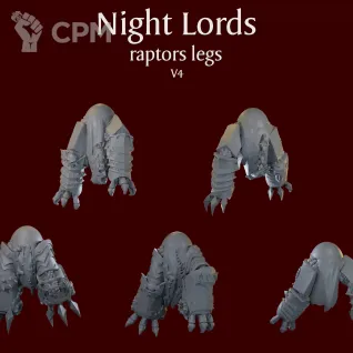 Описание картинки Night Lords raptors legs V4 от ForgeNight по цене 420руб | Свободный Рынок Миниатюр - СРМ