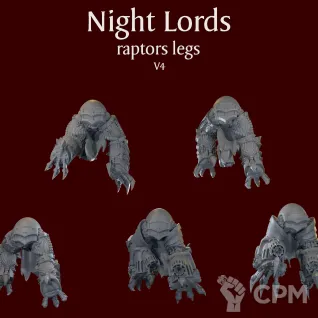 Описание картинки Night Lords raptors legs V4 от ForgeNight по цене 420руб | Свободный Рынок Миниатюр - СРМ