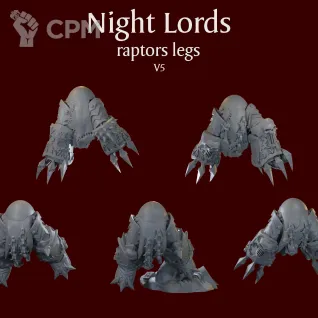 Описание картинки Night Lords raptors legs V5 от ForgeNight по цене 420руб | Свободный Рынок Миниатюр - СРМ
