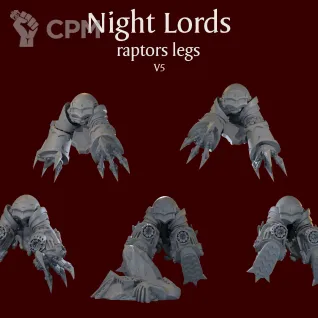 Описание картинки Night Lords raptors legs V5 от ForgeNight по цене 420руб | Свободный Рынок Миниатюр - СРМ