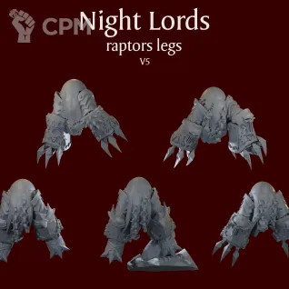 Описание картинки Night Lords raptors legs V5 от ForgeNight по цене 420руб | Свободный Рынок Миниатюр - СРМ