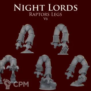 Описание картинки Night Lords raptors legs V6 от ForgeNight по цене 420руб | Свободный Рынок Миниатюр - СРМ