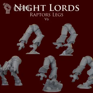 Описание картинки Night Lords raptors legs V6 от ForgeNight по цене 420руб | Свободный Рынок Миниатюр - СРМ