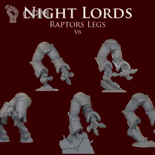 Описание картинки Night Lords raptors legs V6 от ForgeNight по цене 420руб | Свободный Рынок Миниатюр - СРМ