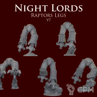 Описание картинки Night Lords raptors legs V7 от ForgeNight по цене 420руб | Свободный Рынок Миниатюр - СРМ