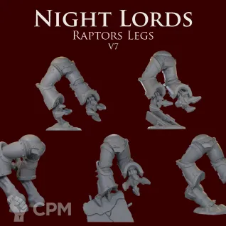 Описание картинки Night Lords raptors legs V7 от ForgeNight по цене 420руб | Свободный Рынок Миниатюр - СРМ