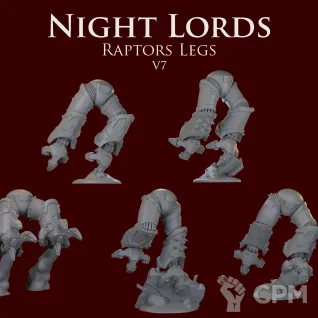 Описание картинки Night Lords raptors legs V7 от ForgeNight по цене 420руб | Свободный Рынок Миниатюр - СРМ