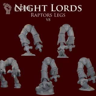 Описание картинки Night Lords raptors legs V8 от ForgeNight по цене 420руб | Свободный Рынок Миниатюр - СРМ