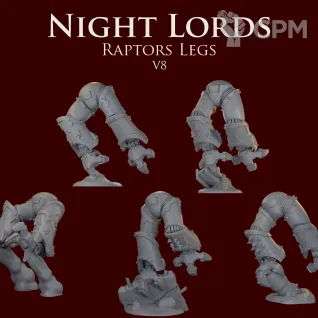 Описание картинки Night Lords raptors legs V8 от ForgeNight по цене 420руб | Свободный Рынок Миниатюр - СРМ