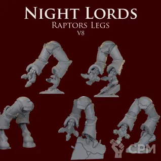 Описание картинки Night Lords raptors legs V8 от ForgeNight по цене 420руб | Свободный Рынок Миниатюр - СРМ