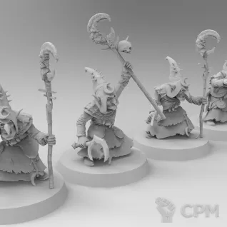 Описание картинки Night Goblin Shamans от Naggaroth Night по цене 200руб | Свободный Рынок Миниатюр - СРМ