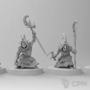 Описание картинки Night Goblin Shamans от Naggaroth Night по цене 200руб | Свободный Рынок Миниатюр - СРМ