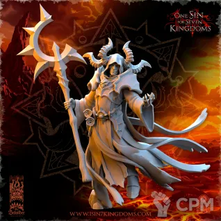 Описание картинки Nihilgaard, the Dark Sorcerer от Naggaroth Night по цене 400руб | Свободный Рынок Миниатюр - СРМ
