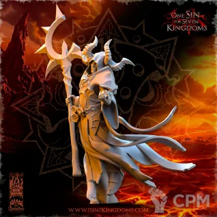 Описание картинки Nihilgaard, the Dark Sorcerer от Naggaroth Night по цене 400руб | Свободный Рынок Миниатюр - СРМ