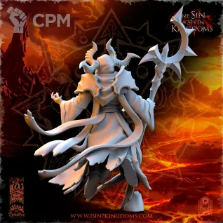 Описание картинки Nihilgaard, the Dark Sorcerer от Naggaroth Night по цене 400руб | Свободный Рынок Миниатюр - СРМ