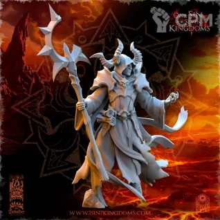 Описание картинки Nihilgaard, the Dark Sorcerer от Naggaroth Night по цене 400руб | Свободный Рынок Миниатюр - СРМ
