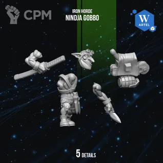 Описание картинки Nindja Gobbo от WebWay 3D по цене 200руб | Свободный Рынок Миниатюр - СРМ