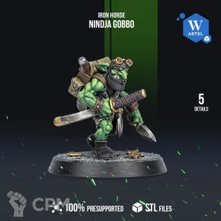 Описание картинки Nindja Gobbo от WebWay 3D по цене 200руб | Свободный Рынок Миниатюр - СРМ