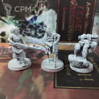 Описание картинки +Corrupted Guard Abhumans + Культисты от WastelandMiniatures по цене 850руб | Свободный Рынок Миниатюр - СРМ