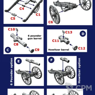 Описание картинки VX0018  28mm Napoleonic  French Artillery 1812 to от Base 28 по цене 3 750руб | Свободный Рынок Миниатюр - СРМ