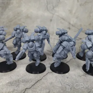 Описание картинки Assault intercessors with jump packs от Миньки Молота Войны по цене 2 000руб | Свободный Рынок Миниатюр - СРМ