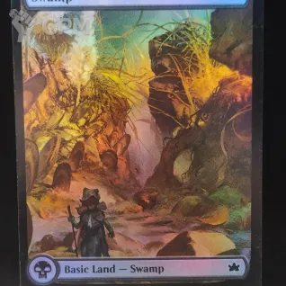 Описание картинки Swamp (BLB Full Art Foil) от Барахолка Баллиоза по цене 200руб | Свободный Рынок Миниатюр - СРМ