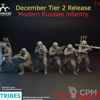 Описание картинки Modern Russian Infantry от Wardog Workshop по цене 1 100руб | Свободный Рынок Миниатюр - СРМ