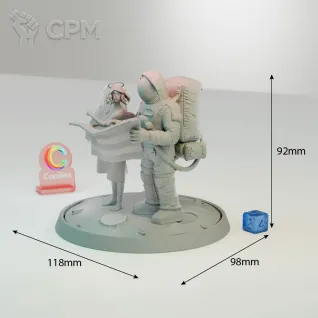 Описание картинки Миниатюра "на луне" от sloika3d по цене 2 400руб | Свободный Рынок Миниатюр - СРМ