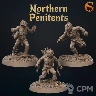 Описание картинки Northen Penitents от Manufactorum76 по цене 480руб | Свободный Рынок Миниатюр - СРМ