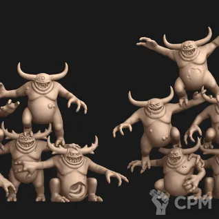 Описание картинки Nurglings от Naggaroth Night по цене 300руб | Свободный Рынок Миниатюр - СРМ
