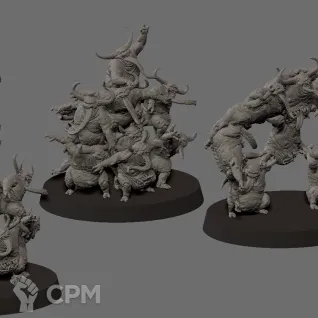 Описание картинки Nurglings от F4Mp по цене 200руб | Свободный Рынок Миниатюр - СРМ