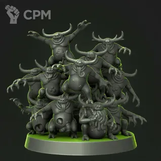 Описание картинки Nurglings от Naggaroth Night по цене 300руб | Свободный Рынок Миниатюр - СРМ