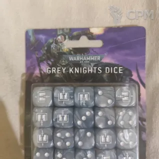 Описание картинки Grey Knights Dice Set от User19033 по цене 7 000руб | Свободный Рынок Миниатюр - СРМ