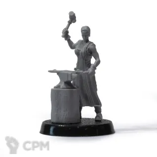 Описание картинки Кузнец от Fantasy Minis по цене 250руб | Свободный Рынок Миниатюр - СРМ