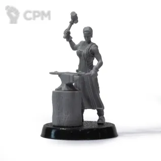 Описание картинки Blacksmith 28mm от Fantasy Minis по цене 250руб | Свободный Рынок Миниатюр - СРМ