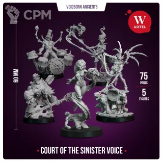 Описание картинки Комплект миниатюр Court of the Sinister Voice от Артель W по цене 4 549руб | Свободный Рынок Миниатюр - СРМ