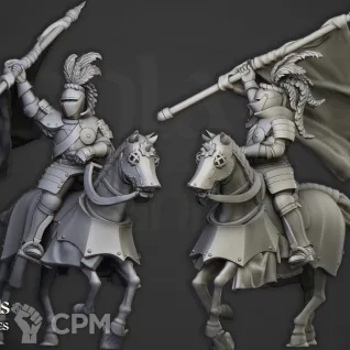 Описание картинки Sunland Knights on Horse от 3DPrintClub по цене 320руб | Свободный Рынок Миниатюр - СРМ