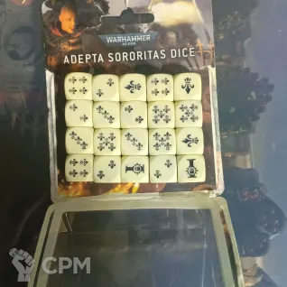 Описание картинки Adepta Sorroritas dice set от Rayadarian по цене 7 500руб | Свободный Рынок Миниатюр - СРМ