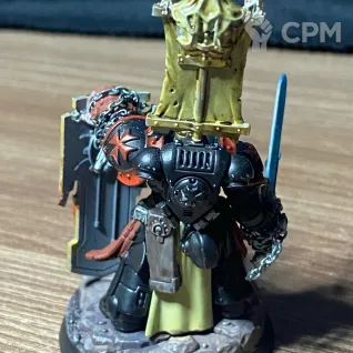 Описание картинки Captain with relic shield от Дима667 по цене 2 500руб | Свободный Рынок Миниатюр - СРМ