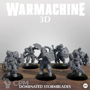 Описание картинки Dark Operations - Dominated Stormblades от 3D Print Workshop по цене 997руб | Свободный Рынок Миниатюр - СРМ