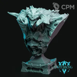 Описание картинки Bust - Ghel'kerot, Guardian of the Gate от ADEPT M&P по цене 2 000руб | Свободный Рынок Миниатюр - СРМ