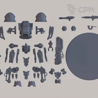 Описание картинки Armiger Warglaive / Армигер Варглейв / Warhammer 40000 (Вархаммер 40000) / Imperial knight от Лавка Приключенца по цене 549руб | Свободный Рынок Миниатюр - СРМ