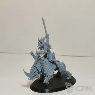 Описание картинки Herald of Khorne on Juggernaut от WastelandMiniatures по цене 900руб | Свободный Рынок Миниатюр - СРМ