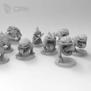 Описание картинки Squig Herd 12шт от Knight of Light по цене 800руб | Свободный Рынок Миниатюр - СРМ