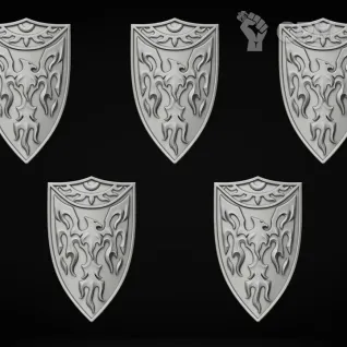 Описание картинки щиты тип Fire от LDBits по цене 766руб | Свободный Рынок Миниатюр - СРМ