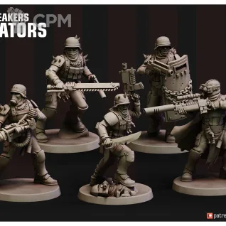 Описание картинки Traitor Guardsmen Squad от Печатный подвальчик по цене 525руб | Свободный Рынок Миниатюр - СРМ